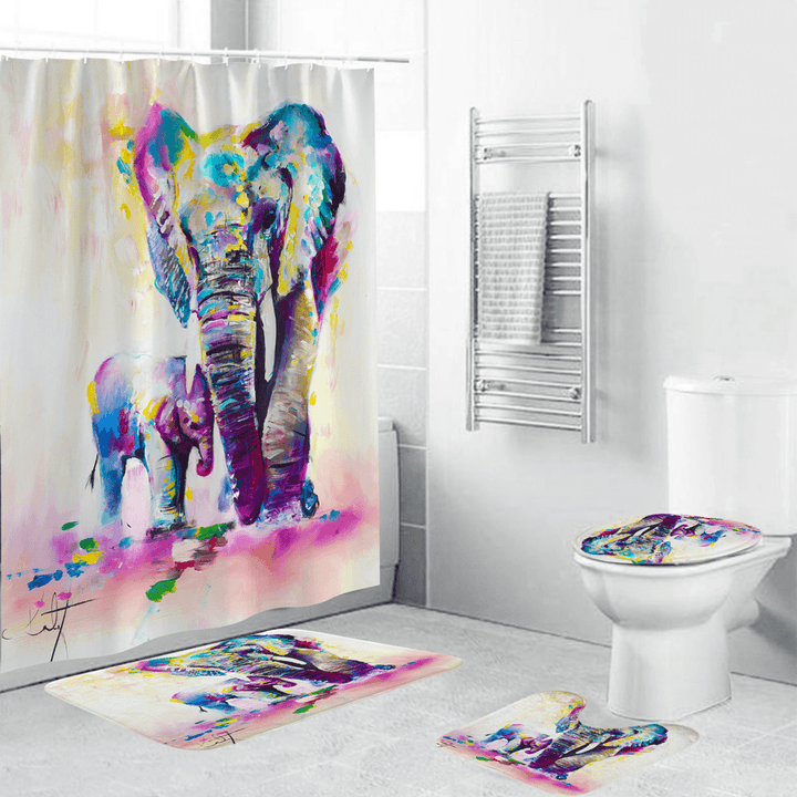 3D Shower Curtain Digital Printing Waterproof Polyester for Bathroom - MRSLM