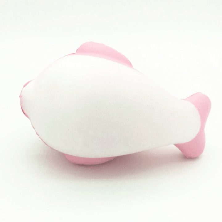 Squishy Slow Rising Kawaii Whale Soft Squeeze Cute Dolphin Cell Phone Strap Bread Cake Stretchy Toy - MRSLM