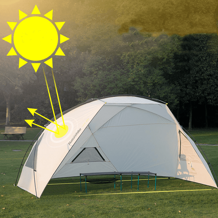 Naturehike NH18Z001-P 3-4 People Tent Waterproof PU1000+ Canopy UPF 40+ Sunshade Outdoor Camping - MRSLM