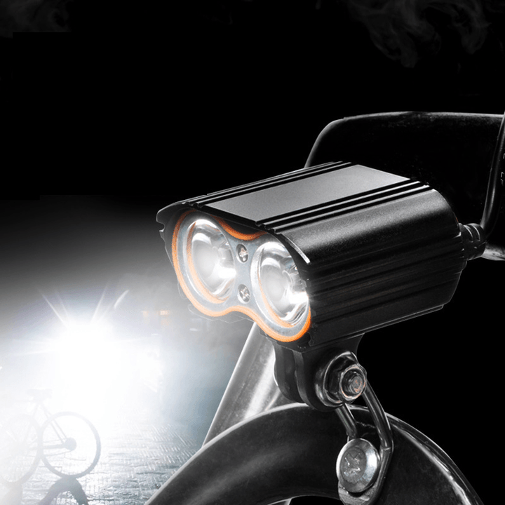 XANES® DL24 1600LM Dual T6 LED Bike Light 4 Modes Waterproof E-Bike Electric Scooter Lamp Headlight for Cycling Camping - MRSLM