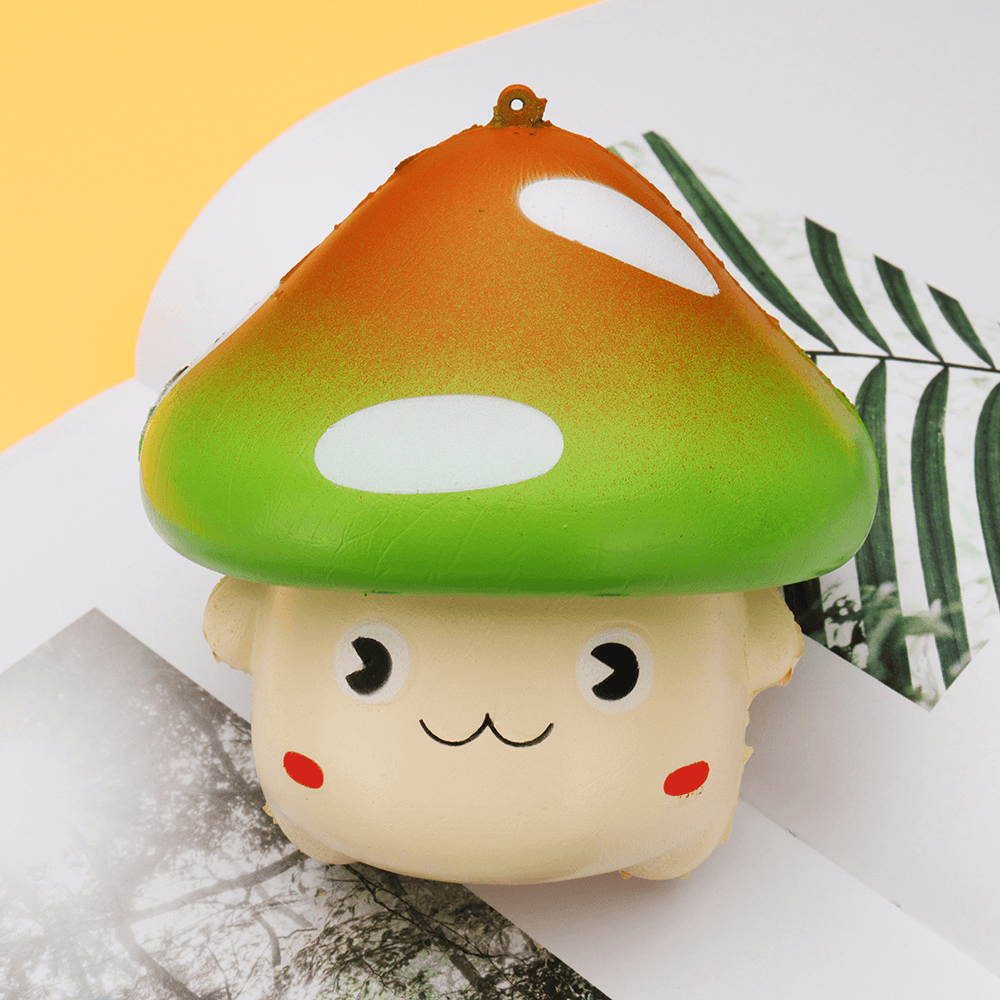 Yunxin Wave Point Large Mushroom Squishy 11*11CM Slow Rising with Packaging Collection Gift Soft Toy - MRSLM