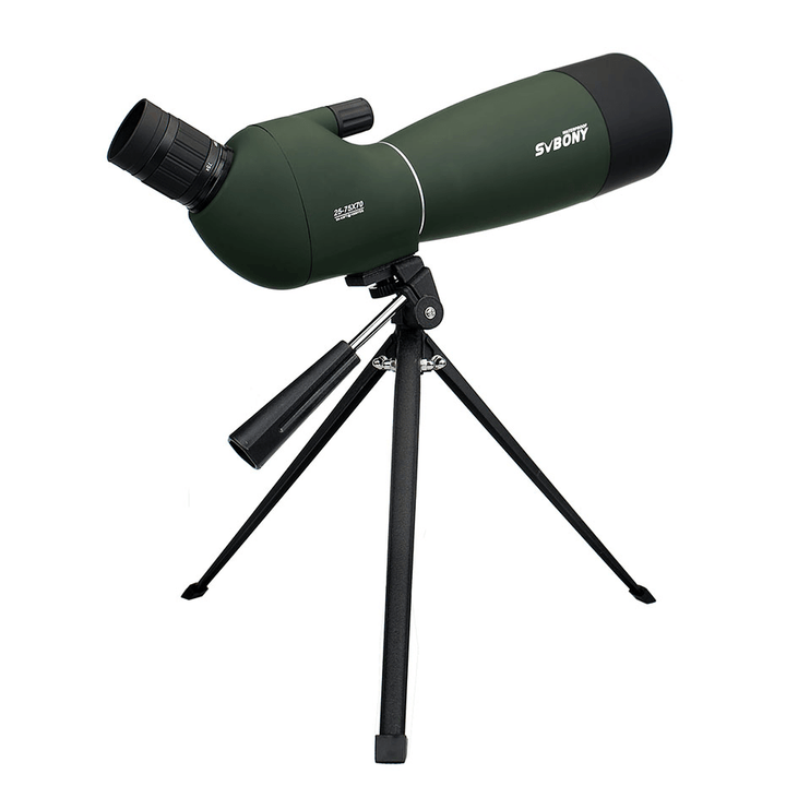 SVBONY SV28 25-75X70Mm Zoom Telescope Anti-Fog Spotting Scope BK7 Prism MC Lens Waterproof Hunting Monocular with Tripod - MRSLM