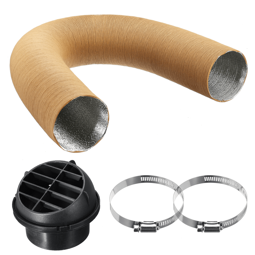 75Mm Heater Pipe Duct + Warm Air Outlet + Hose for Eberspacher Diesel Webasto - MRSLM