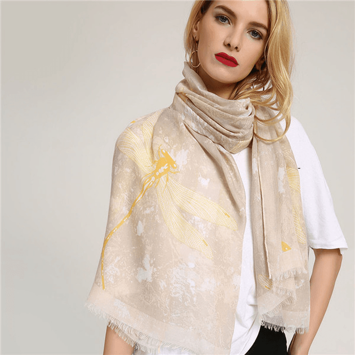 Women Warm Printing Fashion Outdoor Shawl Scarves - MRSLM