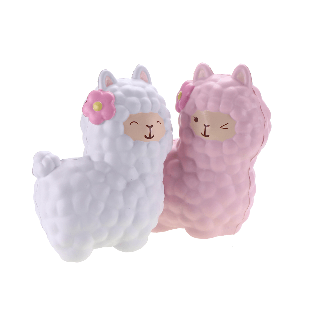 Vlampo Squishy Alpaca 17X13X8Cm Licensed Slow Rising Original Packaging Collection Gift Decor Toy - MRSLM