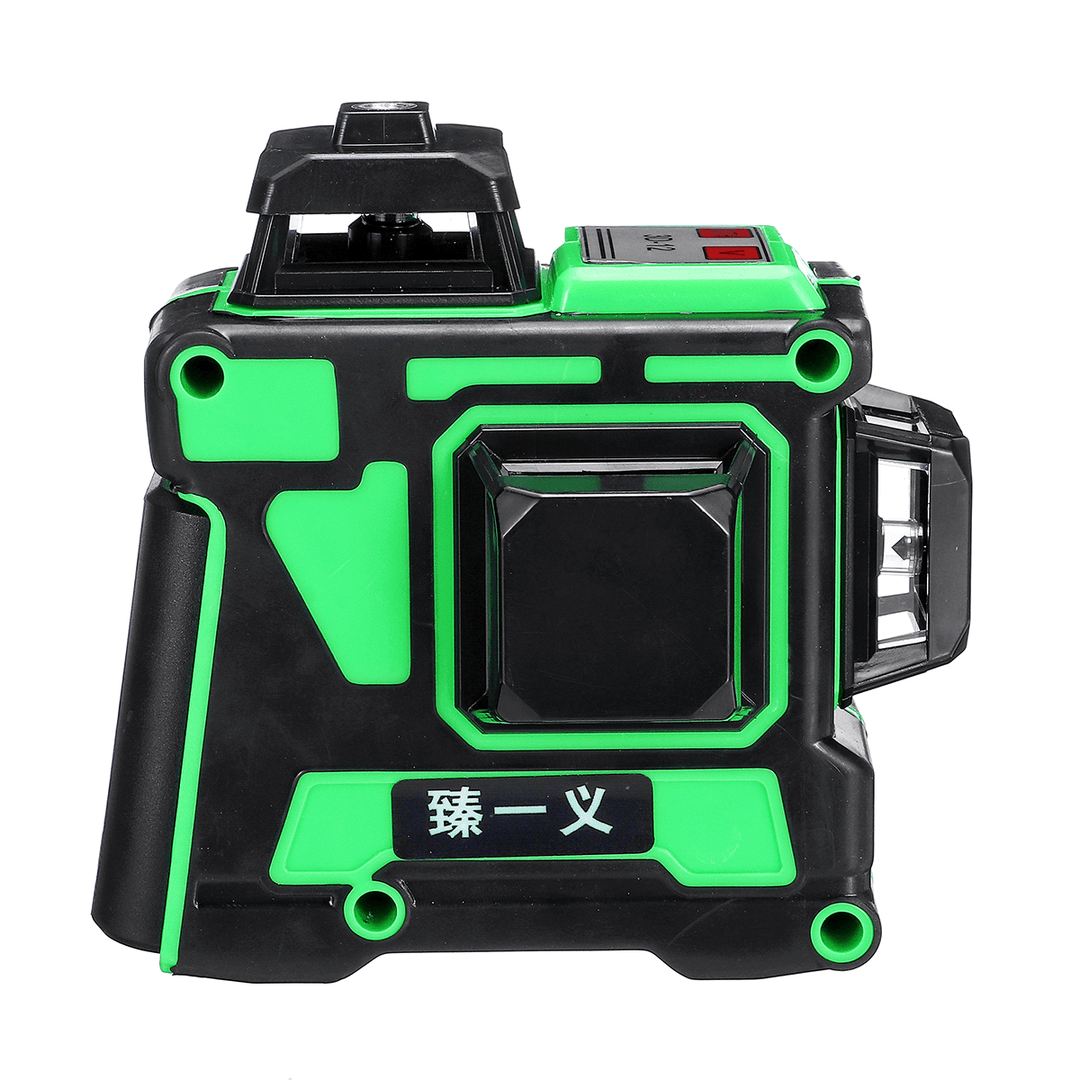 12 Lines 360° 3D Green Laser Level Self Leveling Tool Horizontal&Vertical NEW - MRSLM