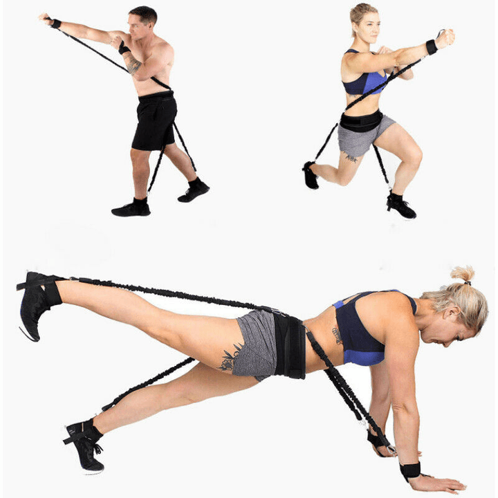 Sports Fitness Resistance Bands Set Boxing Bouncing Strength Training Equipments - MRSLM