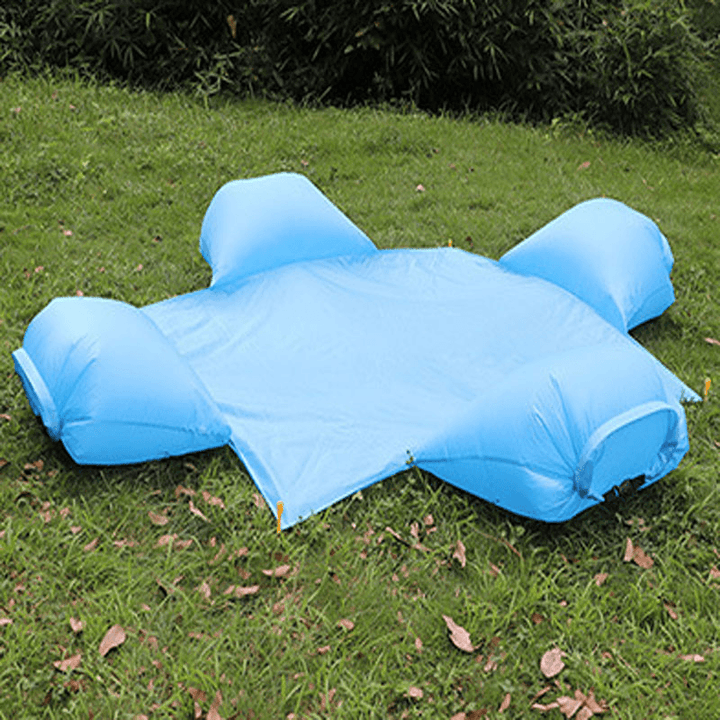 Ipree® Picnic Mat with Pillow Waterproof Air Pillow Portable Damp-Proof Mat with Ground Spike Outdoor Camping Picnic Beach - MRSLM