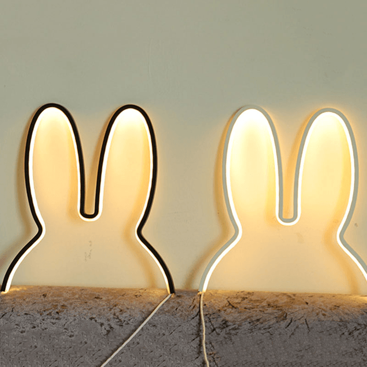 Ins Nordic Style Children Decoration Creative Led Lamp Rabbit Night Light - MRSLM