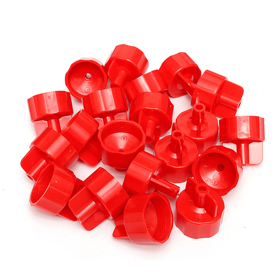 50 Pcs Flat Tile Ceramic Leveling System Kit Floor Wall Spacer Strap Tools Tile Spacers - MRSLM