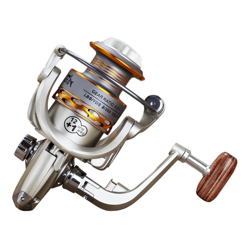 ZANLURE 12+1 5.5:1 Spinning Wheel Full Metal High Speed Long-Distance Fishings Sea Pole Wheels Fishing Reel - MRSLM