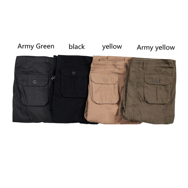 Men'S Casual Sports Multi-Pocket Loose Long Pants - MRSLM