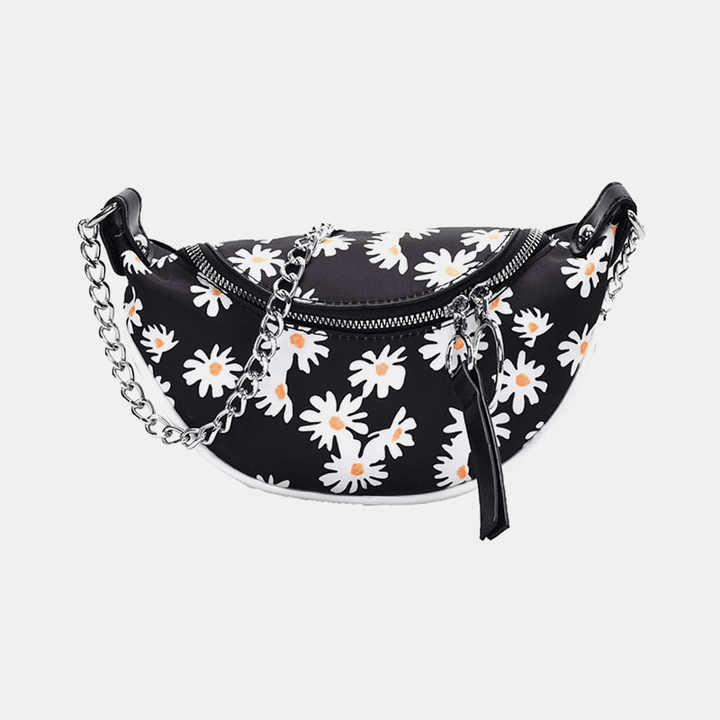 Women PU Summer Small Daisies Chest Bag - MRSLM