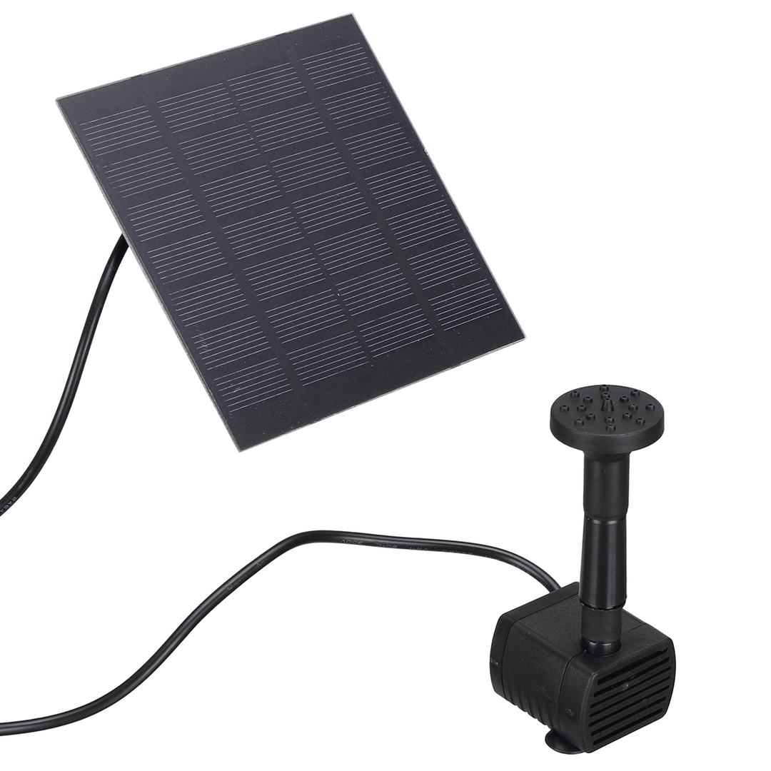 180L/H 1.2W 7V Solar Water Panel Power Fountain Pump Garden Pond Watering Submersible Water Pump - MRSLM