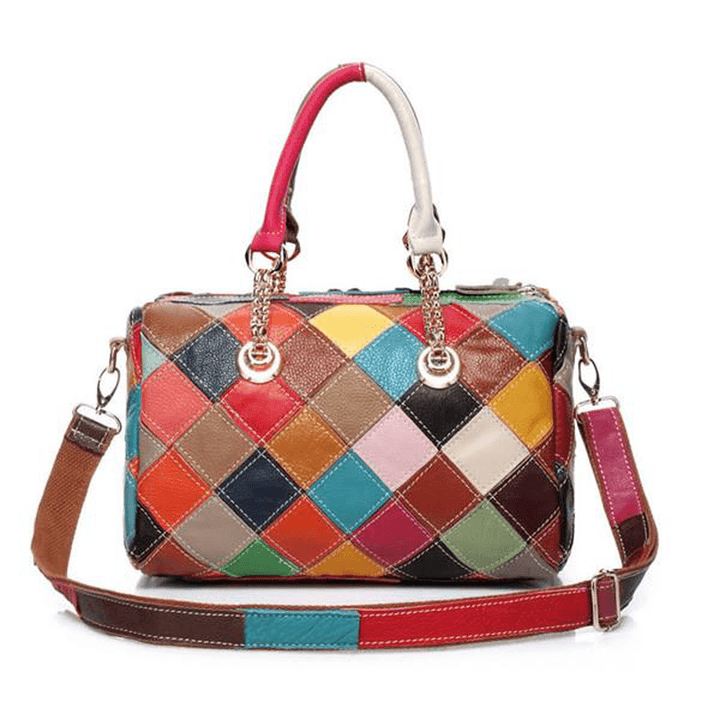 Women Elegant Flower Patchwork Crossbody Bag Handbag - MRSLM