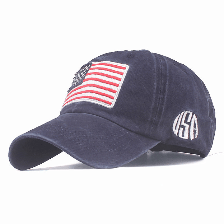 American Flag Embroidery Baseball Cap - MRSLM