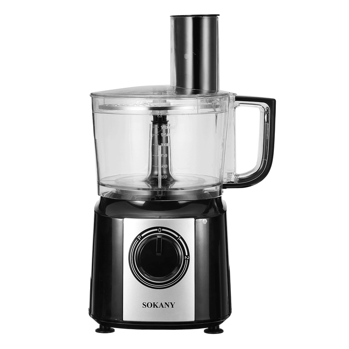 SOKANY FP-201 2L 800W Food Processor Blender Chopper Juicer Dough Mixer 2 Speed Pulse Blender for Home Meat Fruit Chopper - MRSLM