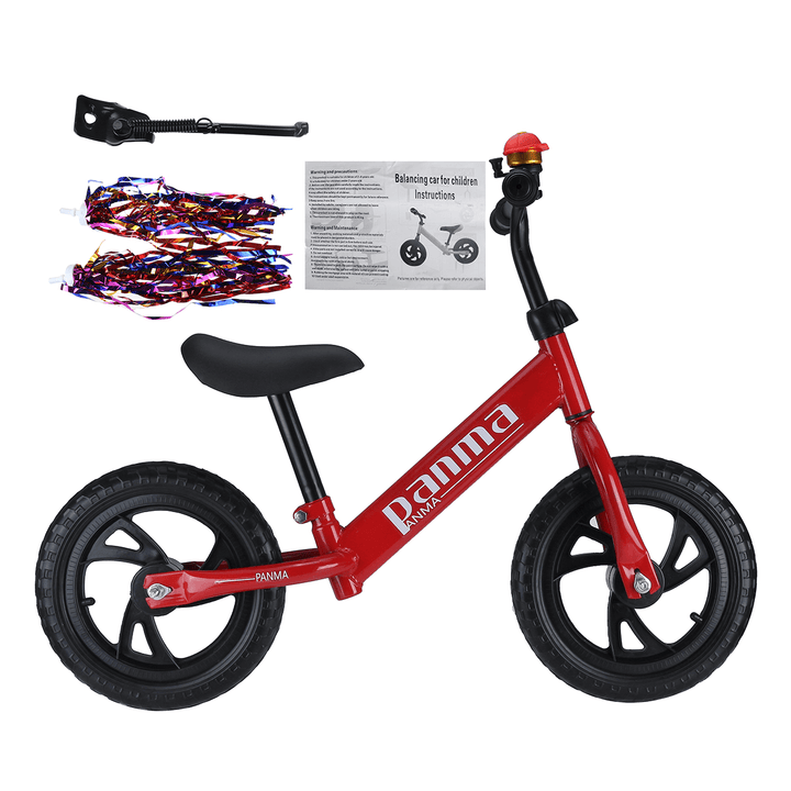 12''Adjustable Kids Mini Balance Bike Learn Ride Training Child Bicycle Toys Gift for Boys＆Girls - MRSLM