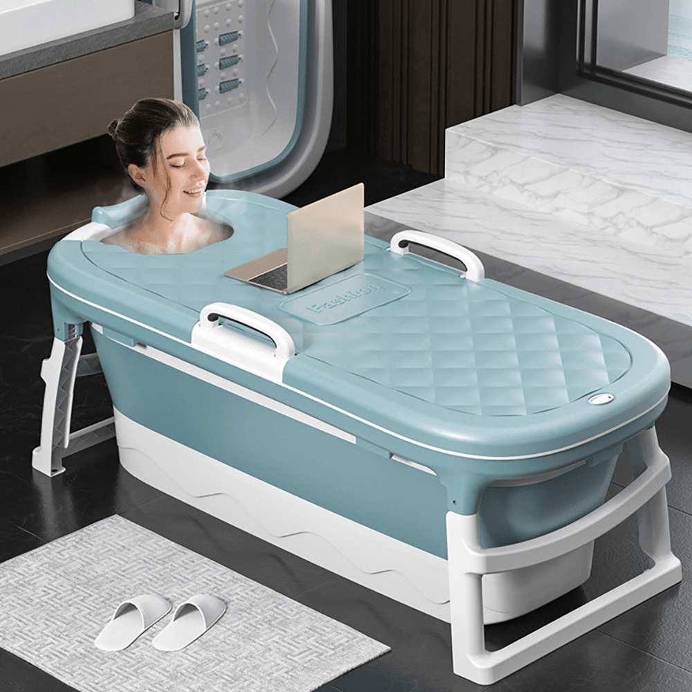 Foldable Bathtub Household Adult Child Bathing Bath Barrel Spa Bathtub Thickening - MRSLM