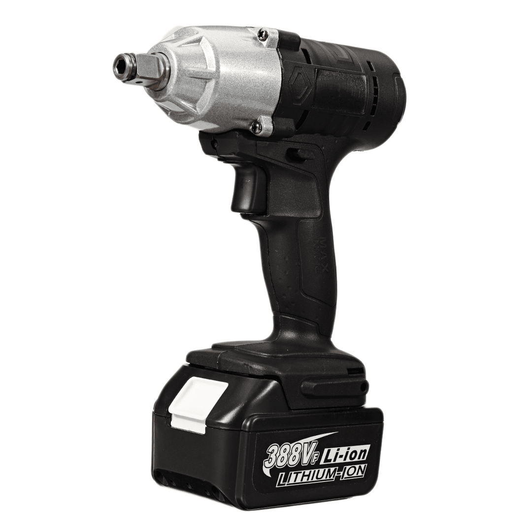 588N.M 1/2'' LED Cordless Electric Impact Wrench Drivers Tool W/ None/1/2 Battery Also for Makita 18V Battery - MRSLM