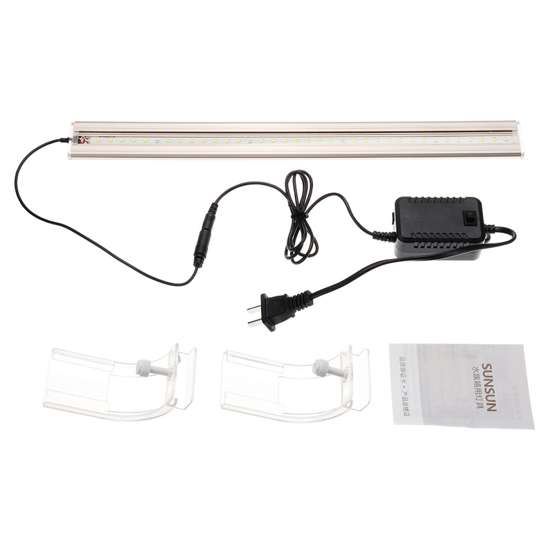 13/30/40/50Cm Fish Tank Lamp LED Energy-Saving Blue+White Light Line Switch - MRSLM