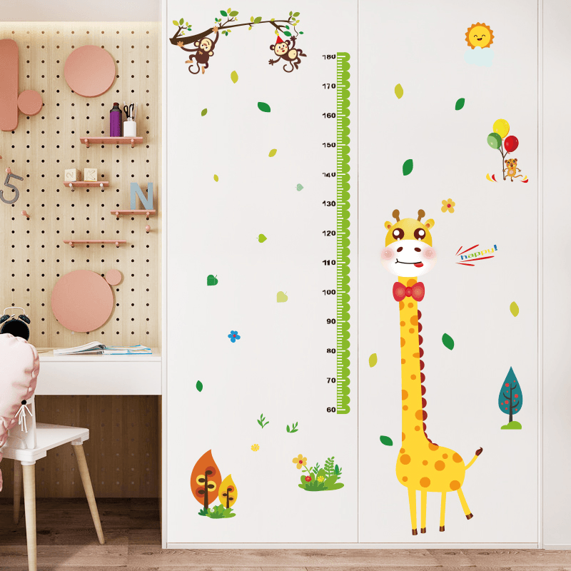 Miico SK9350 Giraffe Height Stickers Children'S Room Kindergarten Decorative Wall Stickers DIY Sticker - MRSLM