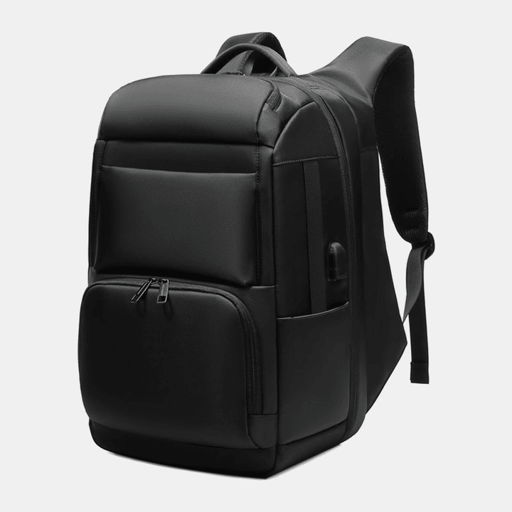 Men Multi-Layer Space Large Capacity 17 Inch Labtop Business Work Bag with USB Charging Anti-Theft Backpack - MRSLM