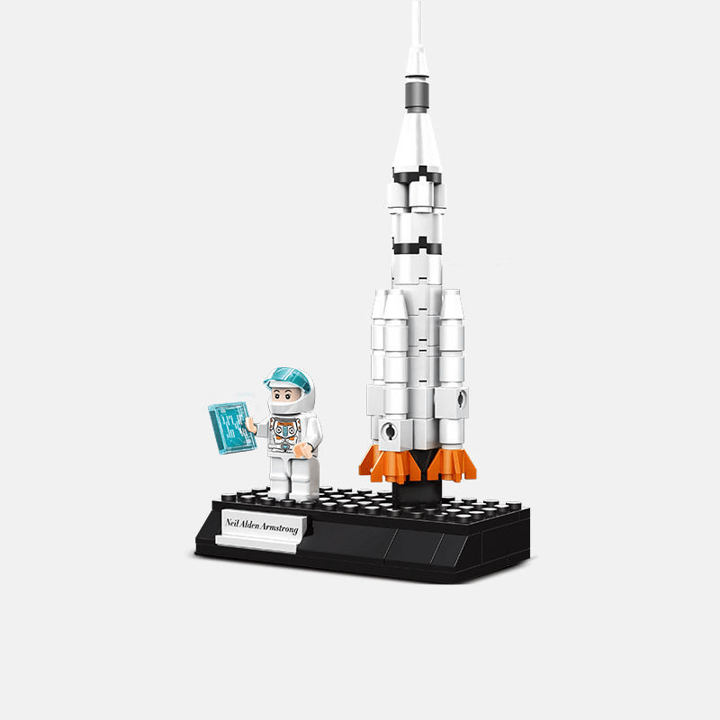 Rocket Airplane Particle Assembled Building Blocks Children'S Educational Toys - MRSLM