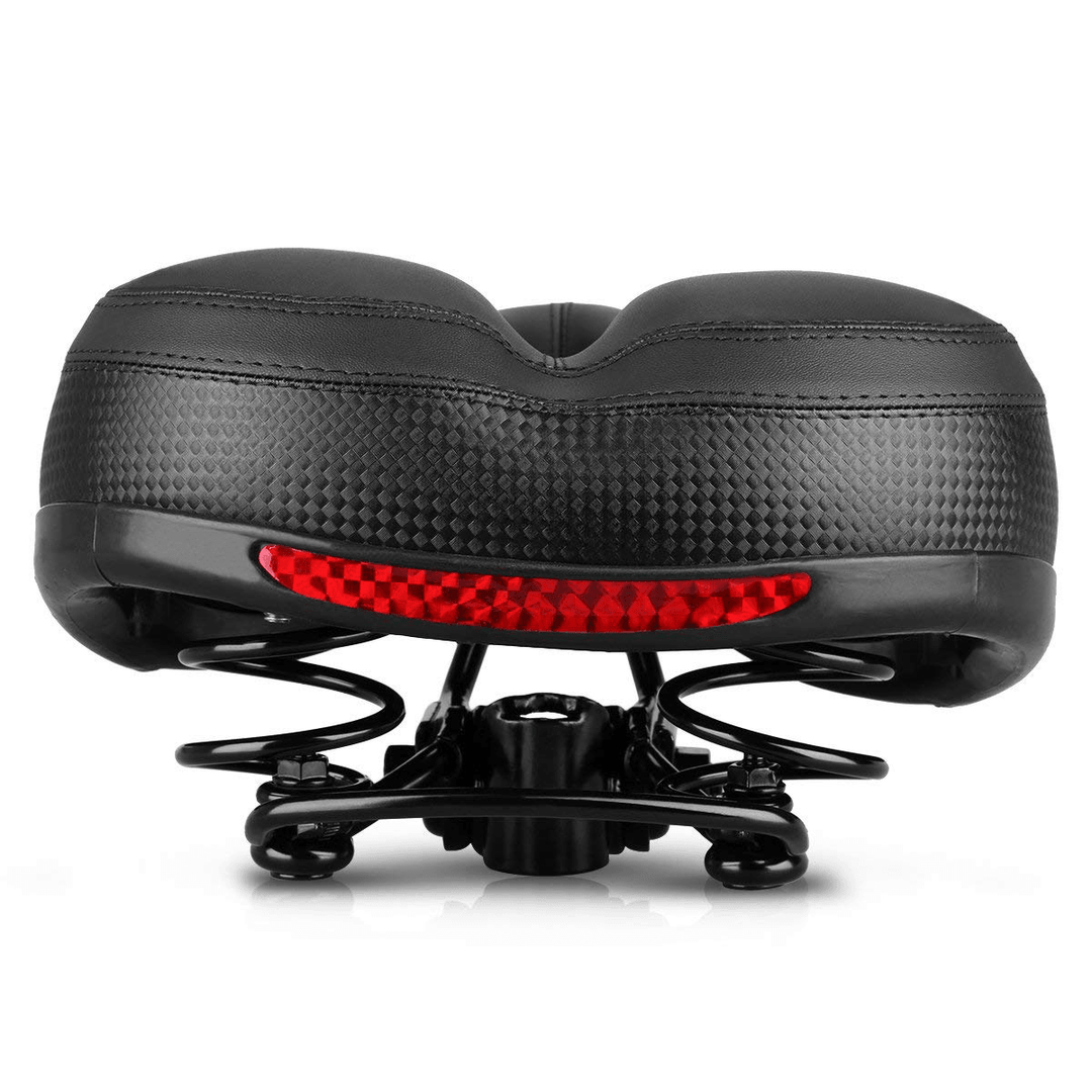 BIKIGHT Cycling Bicycle Soft Extra Comfort Saddle Seat Pad Sport MTB Bike Saddle with Hollow Cushion - MRSLM