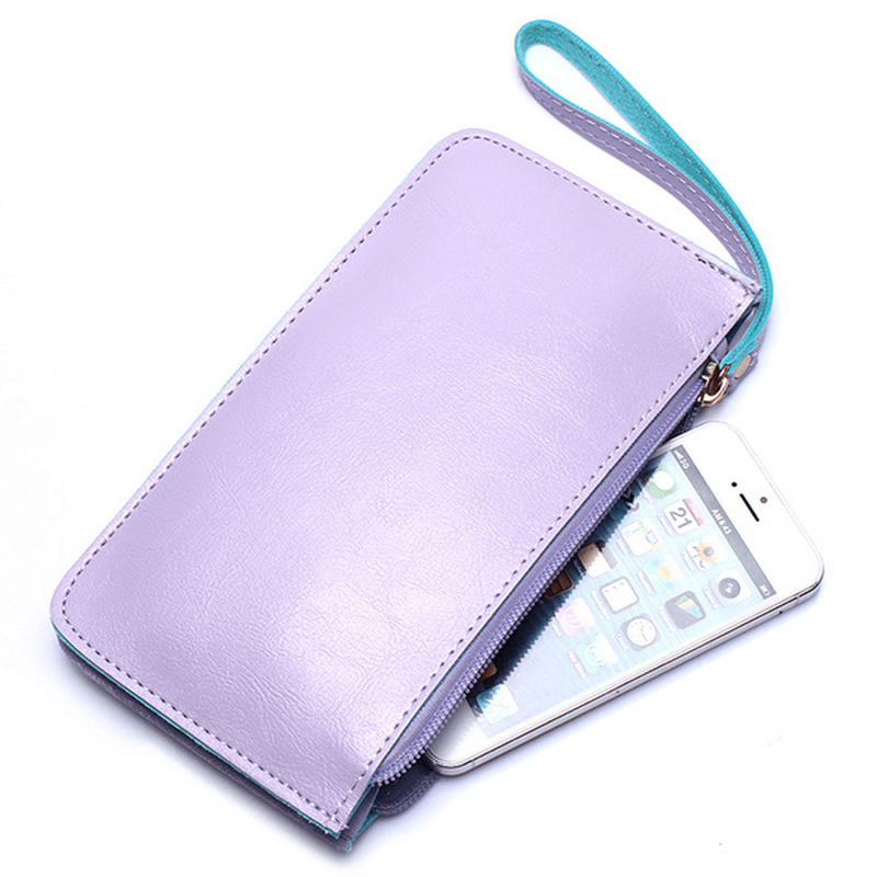 Women Ultrathin Card Holder Wallets Purse Wristlet Wallet - MRSLM