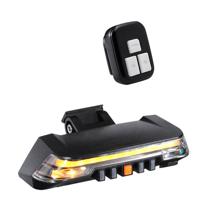 BIKIGHT Bike Tail Light Turn Signal Brake Light Wireless Remote Control 8 Modes Adjustable Induction Safety Warning Lamp Cycling - MRSLM