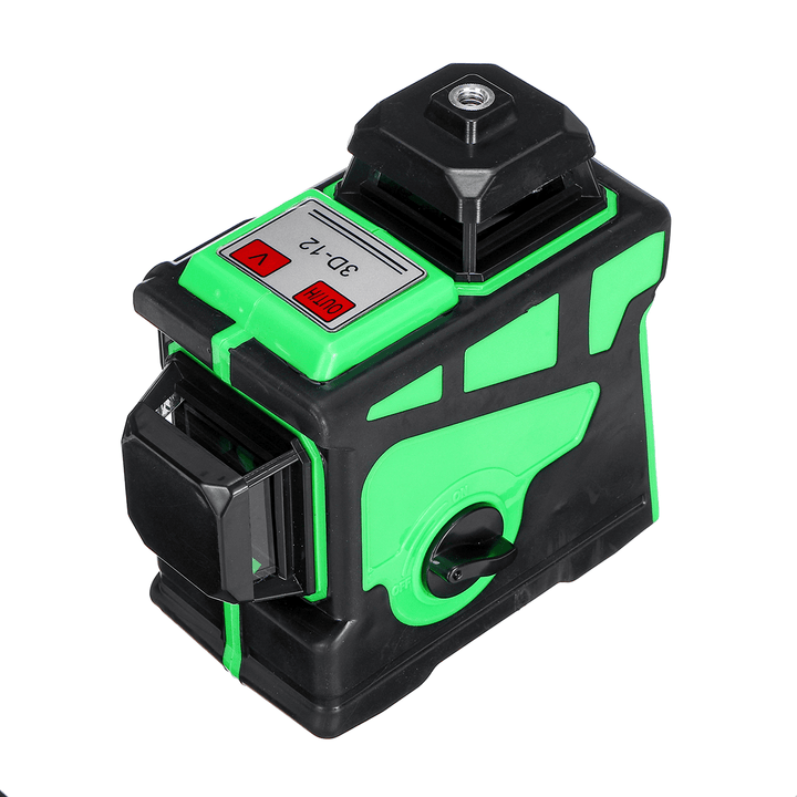 12 Lines 360° 3D Green Laser Level Self Leveling Tool Horizontal&Vertical NEW - MRSLM