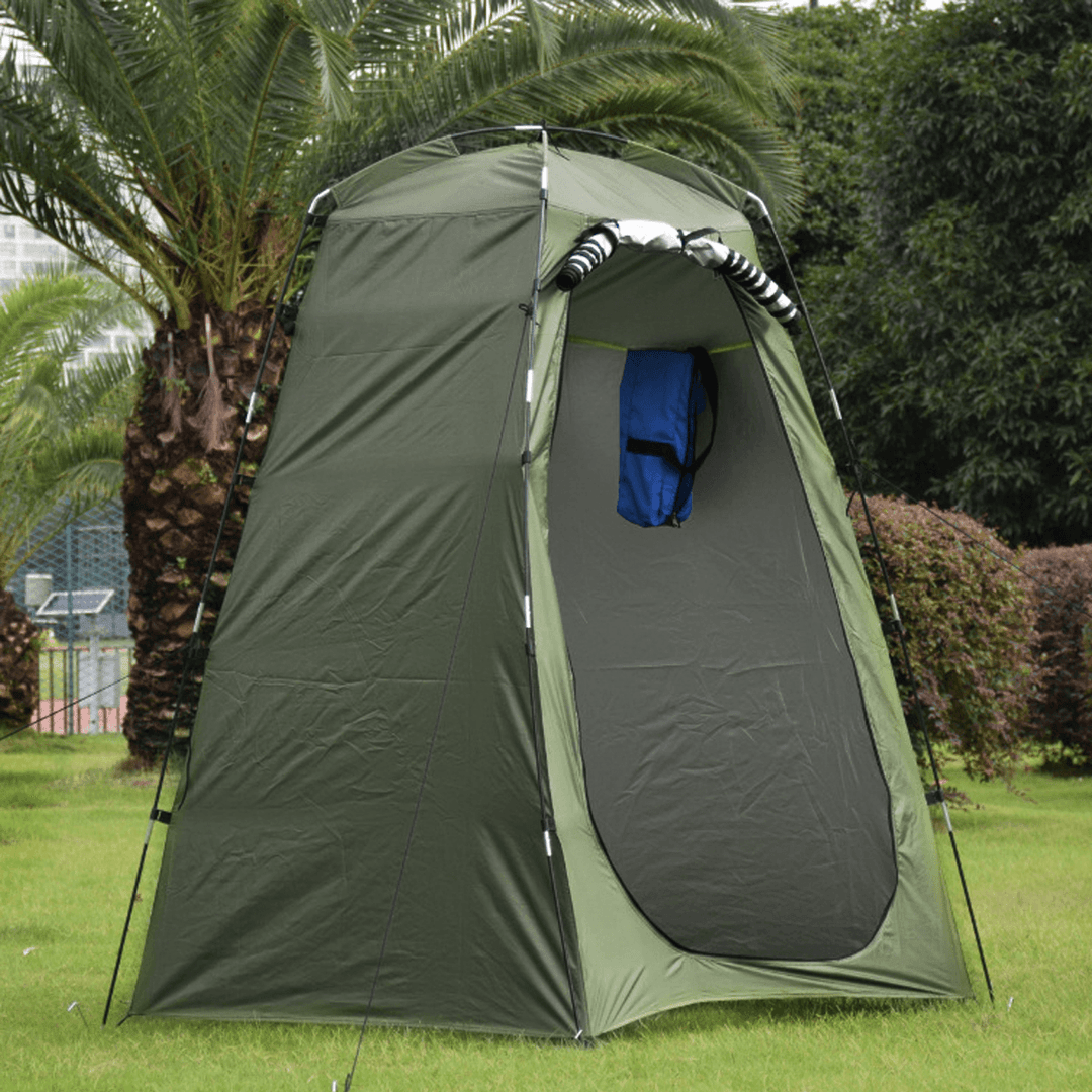 Portable Instant Tent with Zipper Door Camping Shower Toilet Outdoor Dressing Changing Fishing House - MRSLM