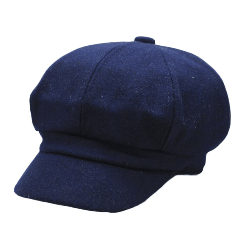 British Woolen Student round Face Octagonal Hat - MRSLM