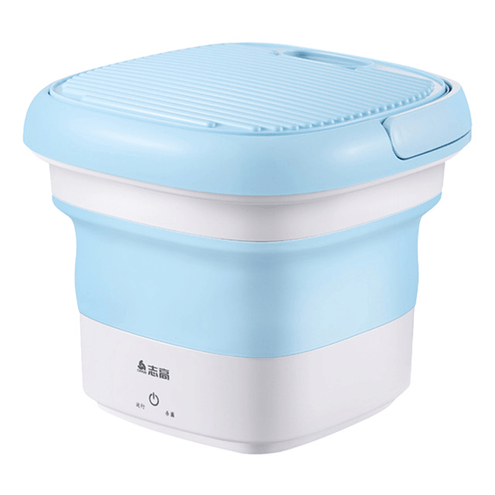 CHIGO Ozone Sterilization Mini Washing Machine Foldable Bucket Type Laundry Clothes Washer Cleaner Travel Carry-On Folding Washing Machine Travel - MRSLM