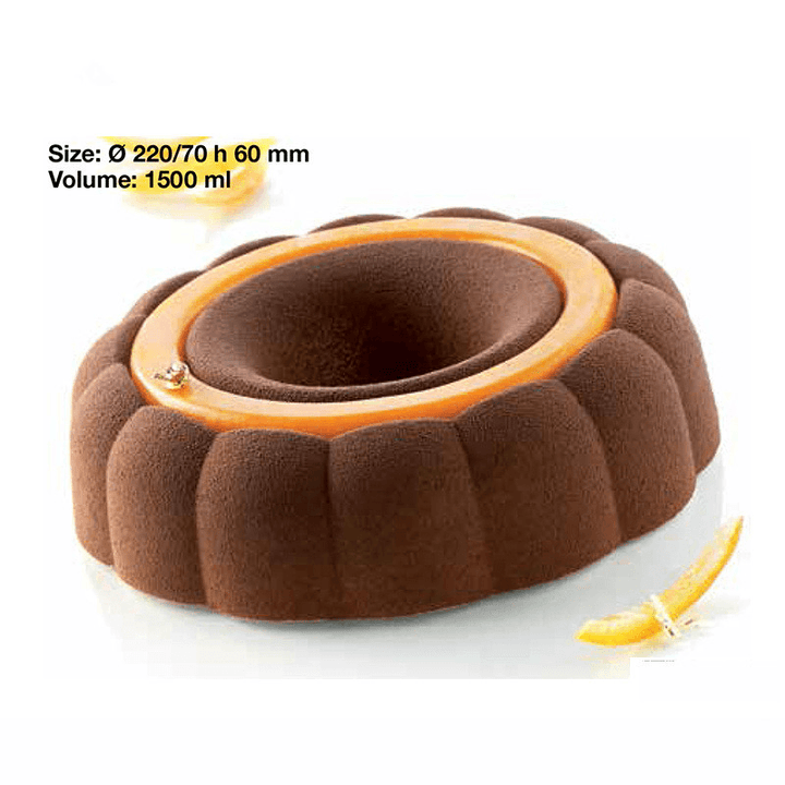 Cake Decorating Mold 3D Silicone Molds Baking Tools for Heart round Cakes Brownie Mousse Mold Baking Mold - MRSLM