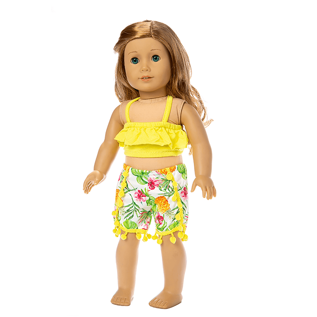 Shaf Doll Beach Halter Halter Dress American Girl Summer Swimsuit - MRSLM