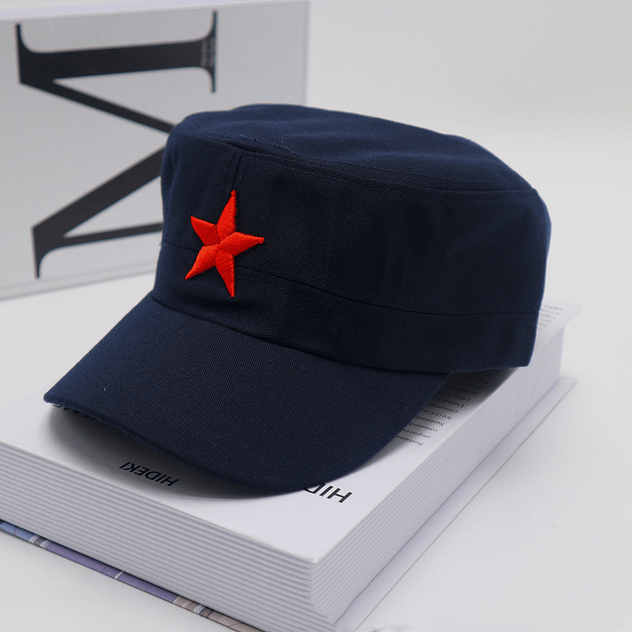 Baseball Cap Flat Top Male Red Army Cap - MRSLM