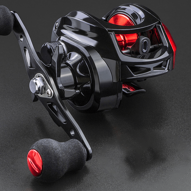 7.2:1 Gear Ratio Fishing Reel Long Casting Reels Portable Super Smooth Left and Right Wheels Outdoor Fishing Reels - MRSLM