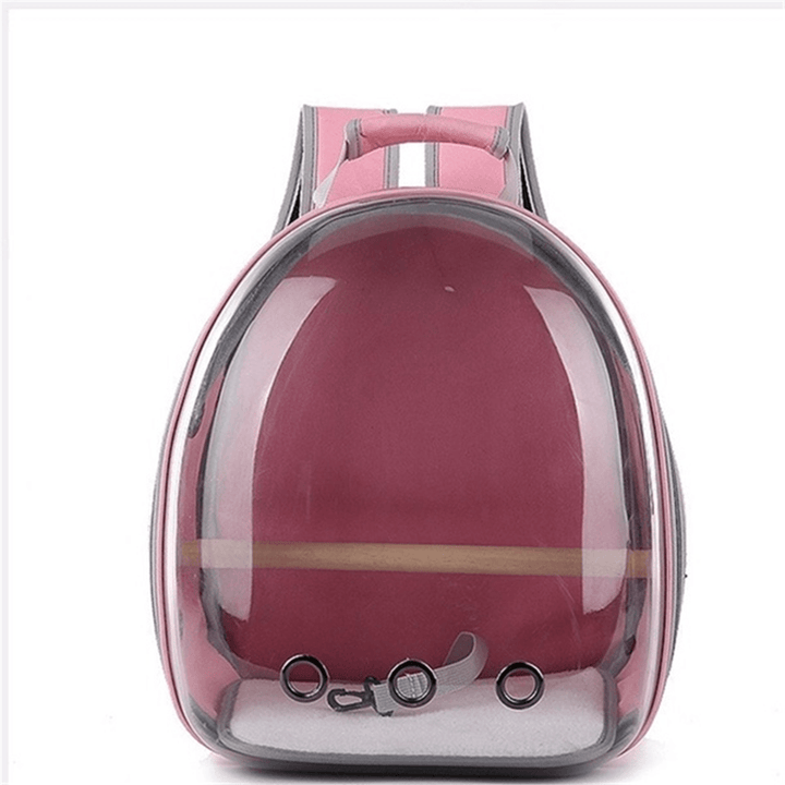 Pet Cat Parrot Bird Carrier Travel Breathable Transparent Space Capsule Backpack - MRSLM