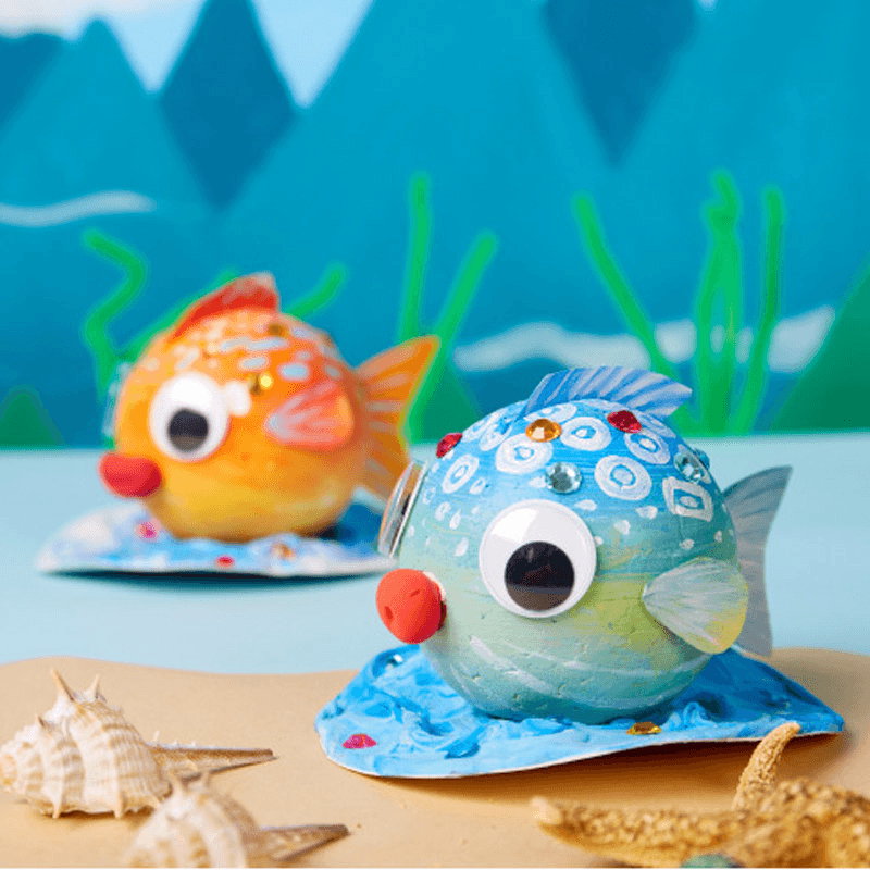 Bubble Fish Toy Bubble Ball Painting Drawing Set - MRSLM