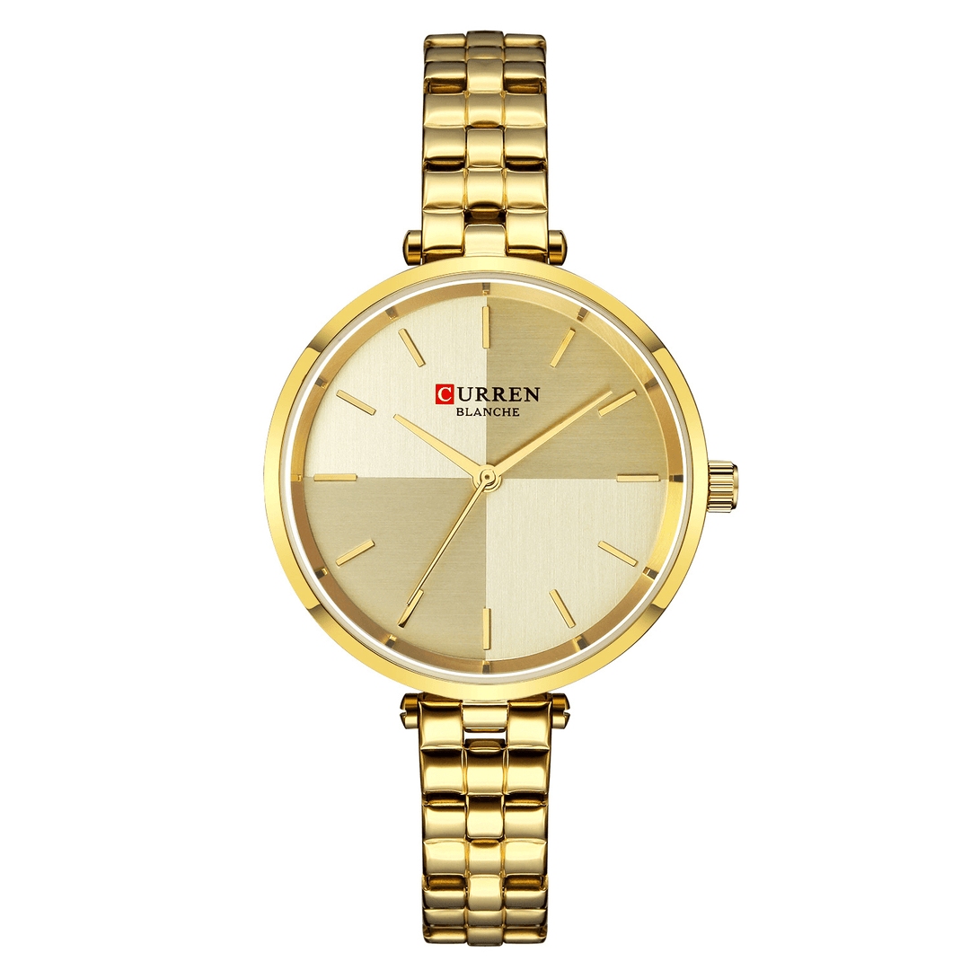 CURREN 9043 Simple Style Ladies Wrist Watch Stainless Steel Band Quartz Watches - MRSLM