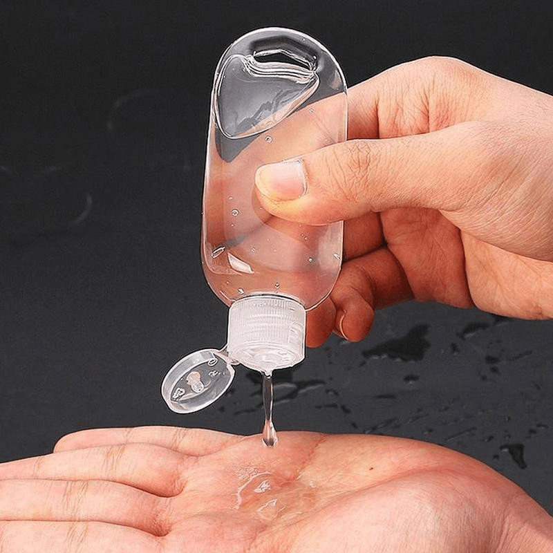 50Ml 5 Pcs Clear Container Wall Hanging Soap Dispenser Bottle Portable Leak-Proof Refillable Bottle Climbing Travel - MRSLM