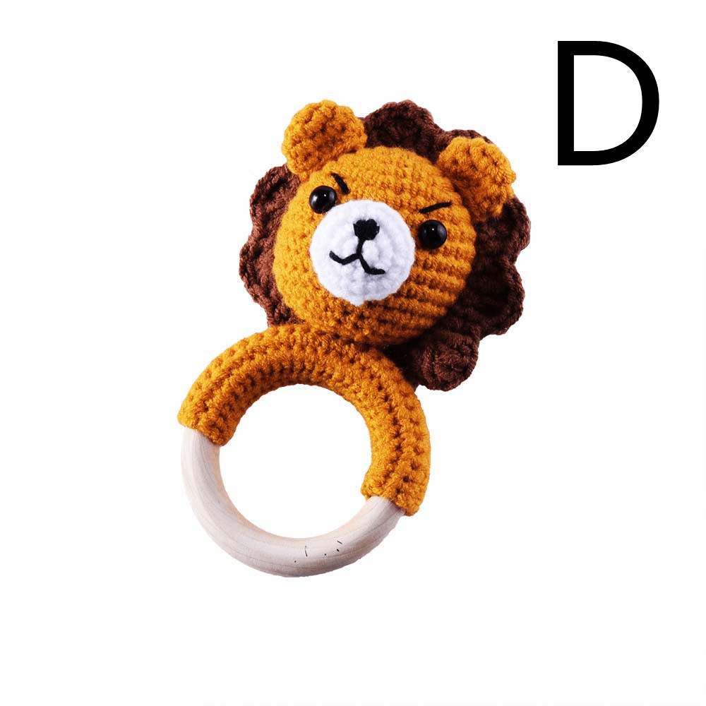 Baby Knitted Rattle Bell Ring Sounding Rattle Toy - MRSLM