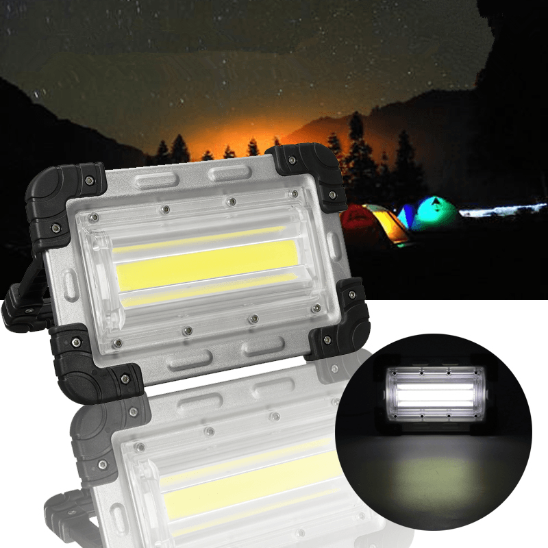 30W COB Rechargeable Handle Tents Lamp Outdoor Camping Hiking Portable Flood Light - MRSLM