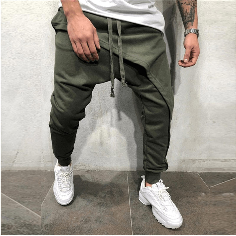 Jogging Pants Hip Hop Jogging Pants Slim Casual Sports Drawstring Pants Men - MRSLM