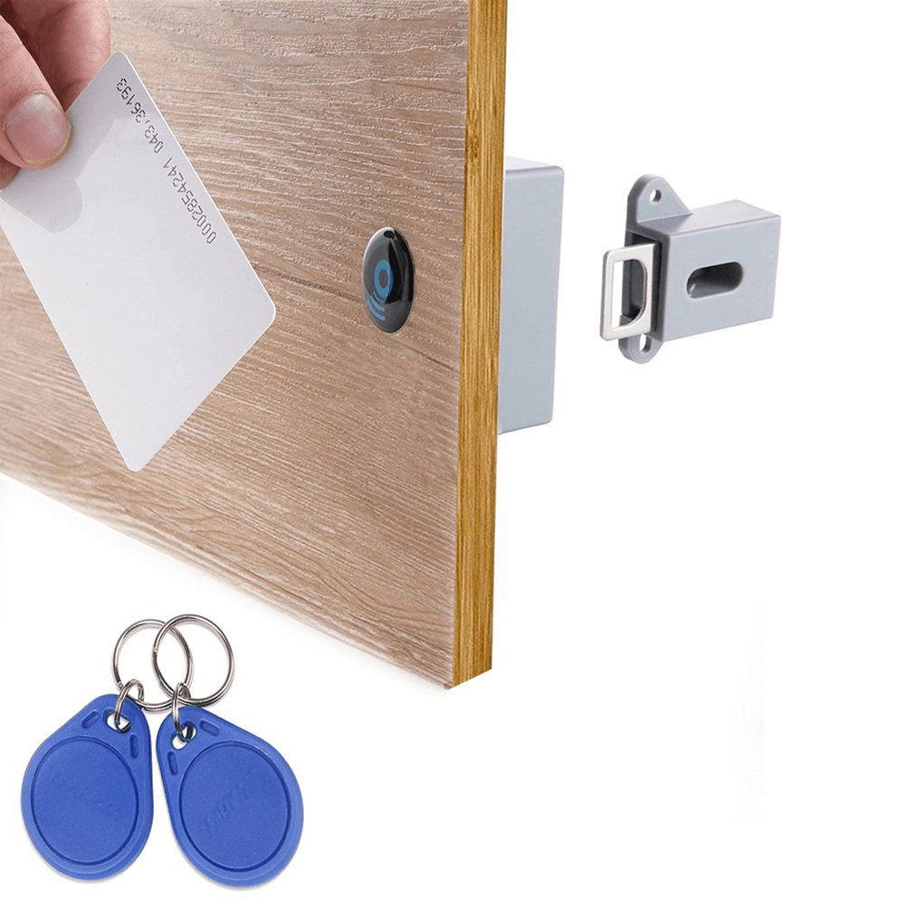 Electronic DIY Hidden RFID Card IC Card Intelligent Sensor Cabinet Lock Wardrobe Shoe Drawer Door Lock - MRSLM