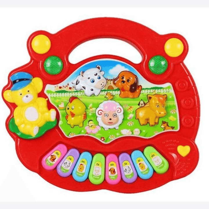 Toddler Musical Piano Toy Allow Toddler to Recognize Farm Animal and Sounds Age 3 - MRSLM