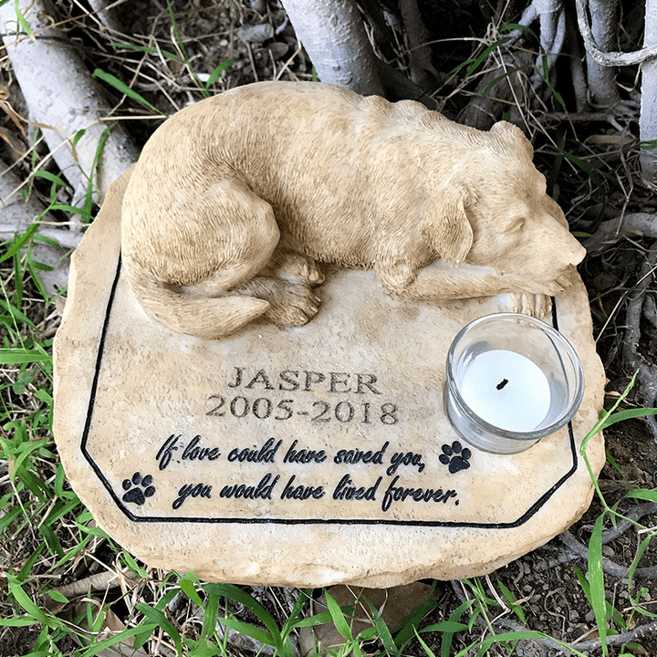 Stones Dog-Memorial-Stones Personalized with Dog-On-The-Top JSYS - MRSLM