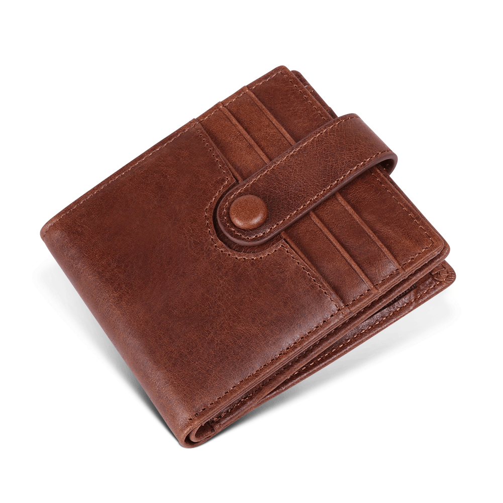 RFID Antimagnetic Genuine Leather 12 Card Slots Wallet - MRSLM